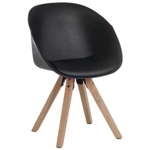 Image of Teknik 2 Pack Pyramid Padded Tub Chair - Black