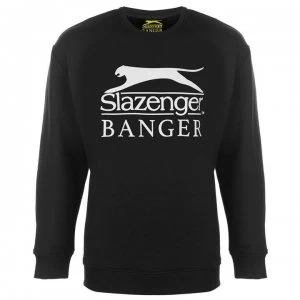 Image of Slazenger Banger Logo Sweatshirt - Black