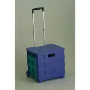 Image of Slingsby Folding Box Trolleys - 25kg Capacity with Lid