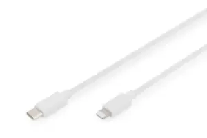 Image of Digitus Lightning to USB-C data/charging cable, MFI-certified
