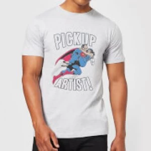 Image of DC Originals Superman Pickup Artist Mens T-Shirt - Grey - M