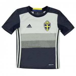 Image of adidas Euro 2016 Sweden Away Jersey Junior Boys - Navy/White