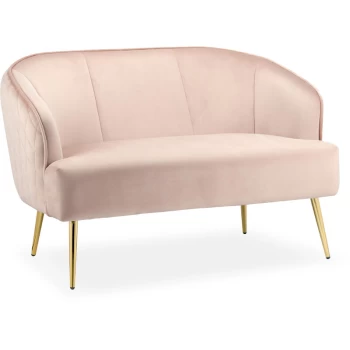 Image of Birlea - Bella 2 Seater Sofa Blush Pink