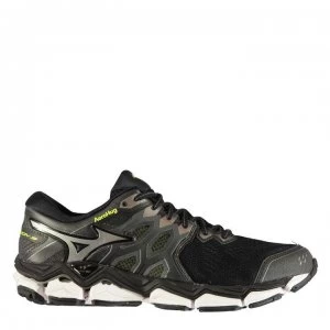 Image of Mizuno Wave Horizon 3 Mens Running Shoes - Black/Yellow