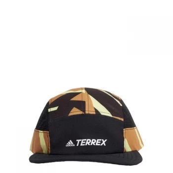 Image of adidas Terrex Primegreen AEROREADY Graphic Five-Panel Cap - Mesa / Black / Pulse Yellow