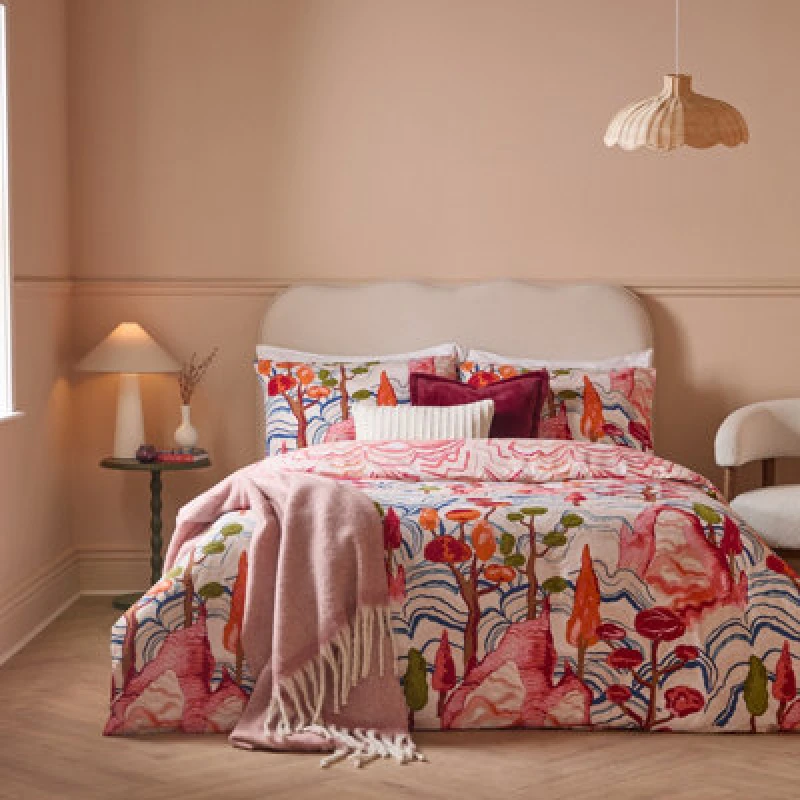Image of Furn Furn Terra Nova Printed Reversible Duvet Cover Set Size: Single Multi Single Unisex 5025532358264