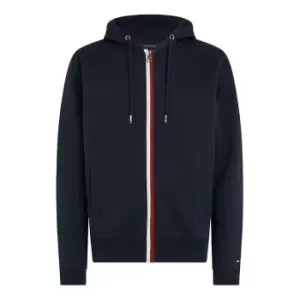 Image of Tommy Hilfiger Split Global Stripe Zip Hoody - Blue