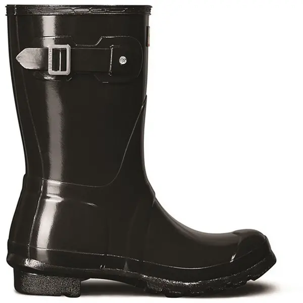 Image of Hunter Womens Original Short Gloss Rubber Wellington Boots UK Size 3 (EU 36)