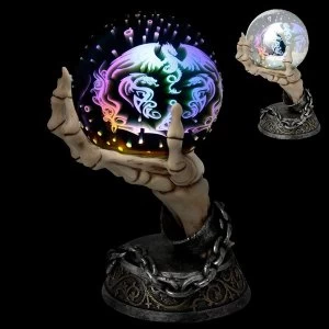 Image of Skeleton Hand LED Metallic Orb