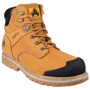 Image of FS226 Goodyear Welted Waterproof Lace Up Industrial Safety Boots Honey Size 11