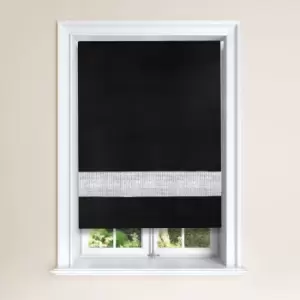 Image of Diamante Roller Blind Black 0.6 x 1.6 M