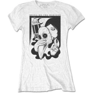 Image of Bring Me The Horizon - Plague Womens Medium T-Shirt - White