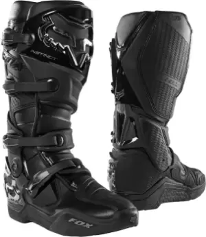 Image of FOX Instinct Motocross Boots, black, Size 49, black, Size 49