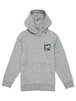 Image of Barbour International Boys Shoreditch Hoodie - Grey Marl, Size 12-13 Years