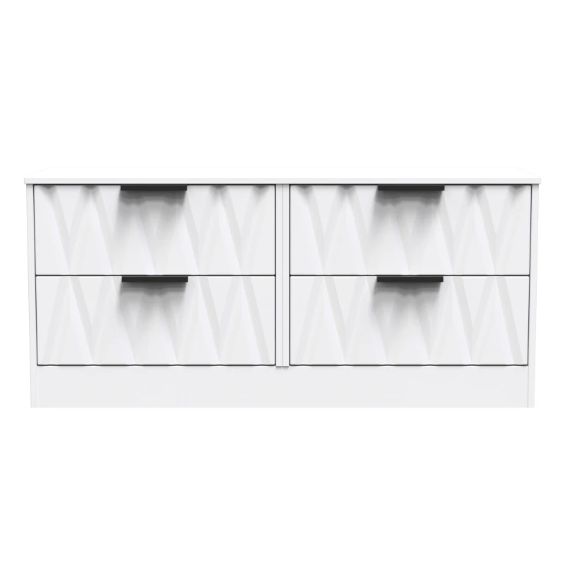 Image of Ready Assembled 2 U Washington 4 Drawer Bed Box (Ready Assembled) in White White Unisex