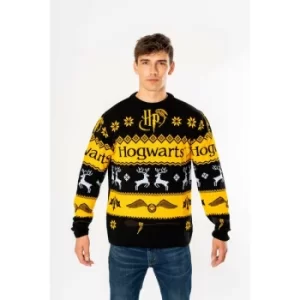 Image of Deluxe Christmas Hogwarts Harry Potter Knitted Jumper Medium