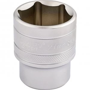 Image of Draper 1/2" Drive Satin Finish Hexagon Socket Metric 1/2" 27mm