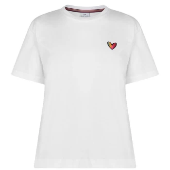 Image of Paul Smith Swirl Heart T Shirt - White