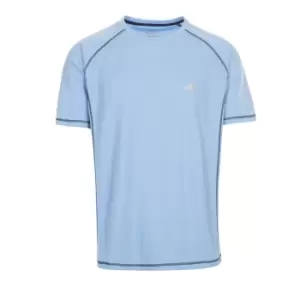 Image of Trespass Mens Albert Active Short Sleeved T-Shirt (XS) (Bonnie Blue)