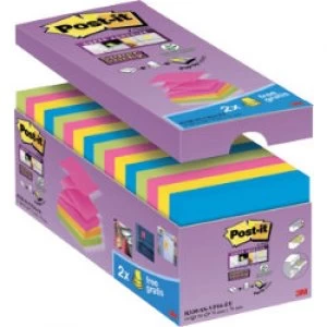 Image of Post it Z Notes 76 x 76mm Assorted 16 Pieces of 90 Sheets