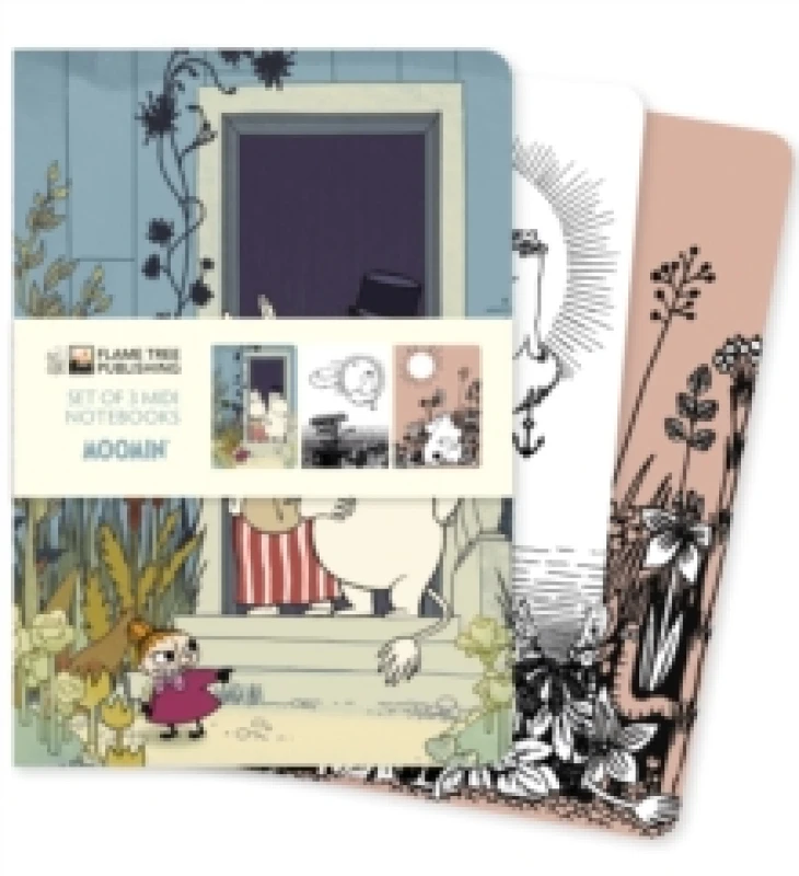 Image of Moomin Set of 3 Midi Notebooks Notebook / blank book