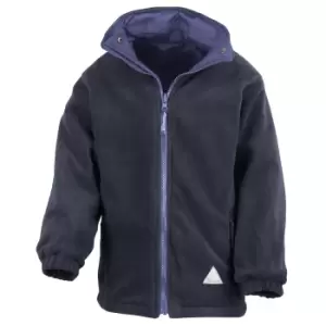 Image of Result Childrens/Kids Reversible Storm Stuff Anti Pilling Fleece Waterproof Jacket (11/12) (Royal/Navy)