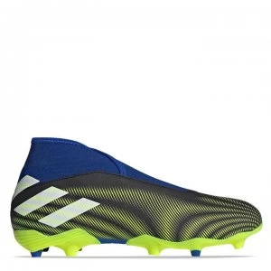 Image of adidas Nemeziz .3 Laceless FG Football Boots - Black/SolYellow