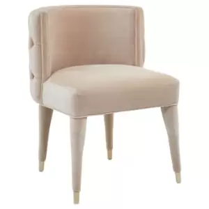 Image of Olivia's Villa Natural Velvet Chair