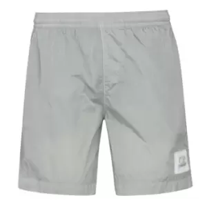 Image of CP COMPANY Junior Stitch Logo Swim Shorts - Grey