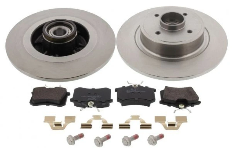 Image of MAPCO 47169 Brake disc and pads set Rear Axle, Brake Disc Type: solid, with ABS sensor ring Brake Set,disc brakes (3405)