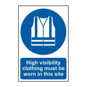 Image of High Visibility Clothing Must Be Worn in This Site - PVC (400 x 600mm)