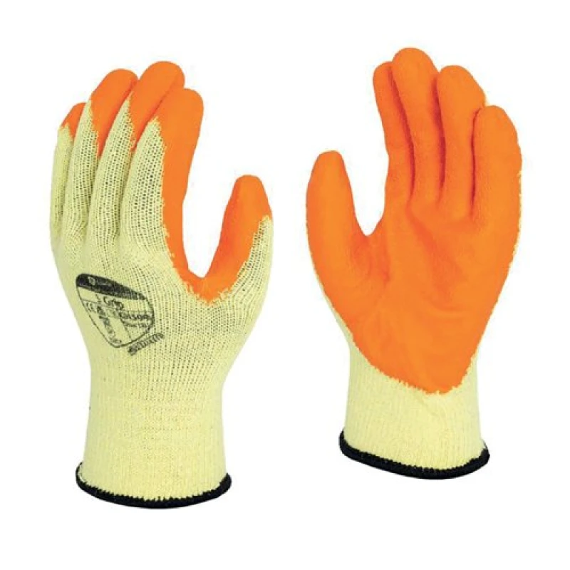 Image of Shield GH300 S Grip Crinkle Latex Palm Coated Gloves Size Large (12 Pack) GH300/315/9