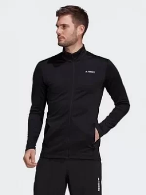 Image of adidas Terrex Multi Primegreen Full-zip Fleece Jacket, Black Size M Men