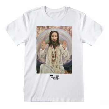 Image of Umbrella Academy - Klaus Portrait Medium T-Shirt - White