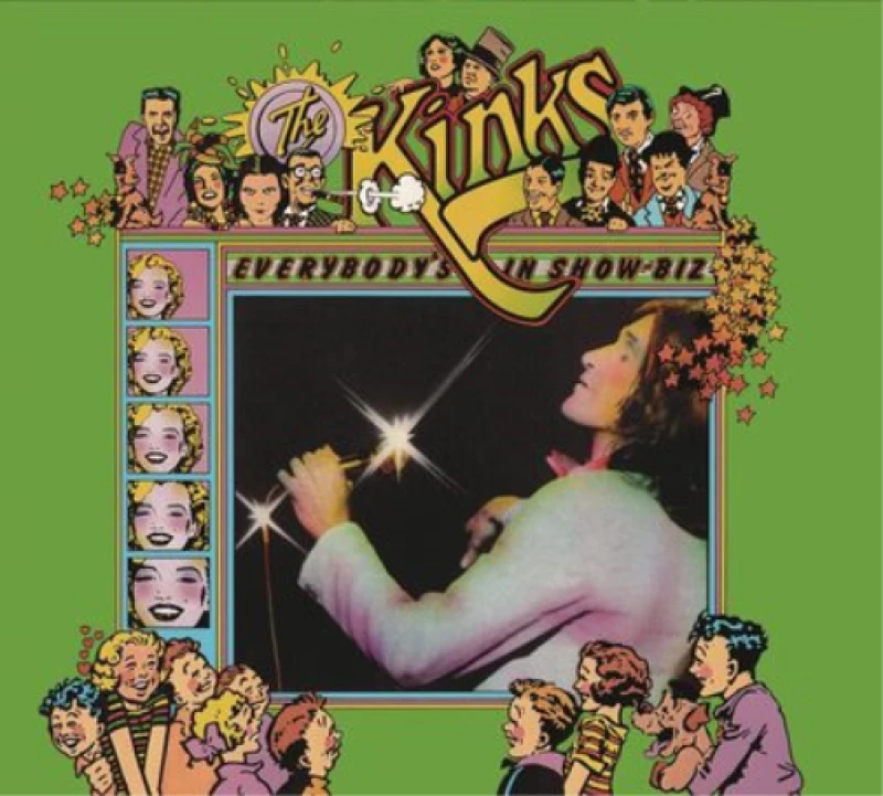 Image of The Kinks Everybody's In Show-Biz 2LP Black unisex