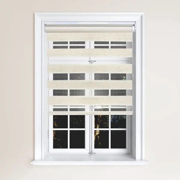 Image of Zebra Roller Blind Linen 150 x 165 Cm