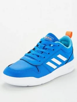 Image of adidas Tensaur Junior Trainers - Blue, Size 5.5