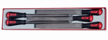 Image of Teng Tools TTXF05 5pc 10" File Set (Flat, Hand, Half-Round, Round & Three Sq)