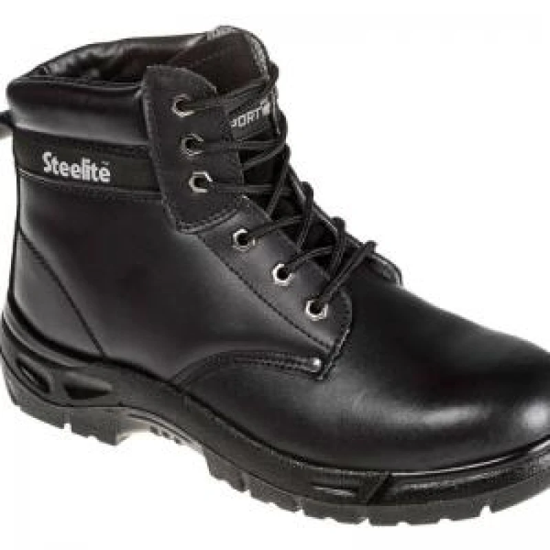 Image of Portwest Steelite S3 Safety Boots FW03BKR44 Colour: Black