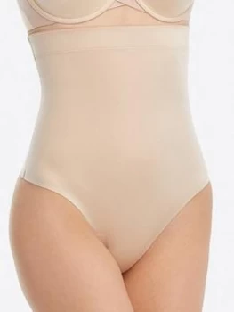 Image of Spanx Suit Your Fancy High-Waisted Thong - Nude