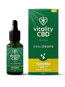 Image of Vitality CBD Vitality CBD Oral Drops Lemon 1200mg, Multi, Women