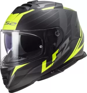 Image of LS2 FF800 Storm Nerve Helmet, black-yellow, Size S, black-yellow, Size S