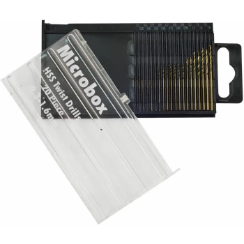 Image of Rolson - 48304 20pc Micro HSS Drill Bit Set