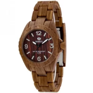 Image of Ladies Marea Wood Look Watch