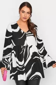 Image of Marble Print Blouse