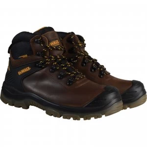 Image of DEWALT Mens Newark S3 Waterproof Safety Hiker Boots Brown Size 7