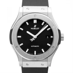 Image of Classic Fusion Automatic Black Dial Titanium Mens Watch