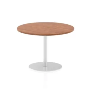 Image of Italia Poseur Table Round 1000 Top 725 High Walnut