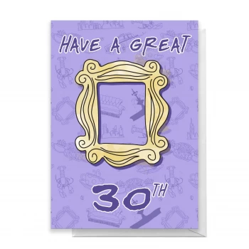 Image of Friends Birthday 30th Greetings Card - Large Card