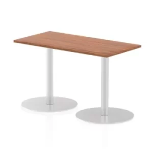 Image of Italia Poseur Table Rectangle 1200/600 Top 725 High Walnut